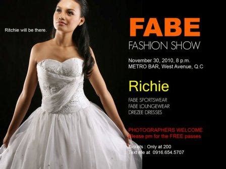 BLUECLOUD'S CONFESSIONS: FABE FASHION SHOW AT .